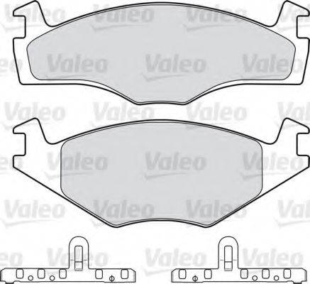 VALEO 20887 Комплект гальмівних колодок, дискове гальмо
