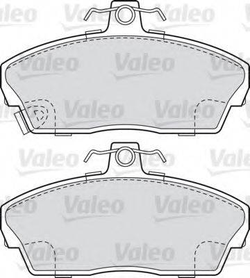 VALEO 21515 Комплект гальмівних колодок, дискове гальмо