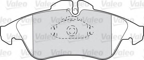 VALEO 21576 Комплект гальмівних колодок, дискове гальмо