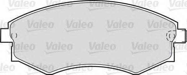 VALEO 21725 Комплект гальмівних колодок, дискове гальмо