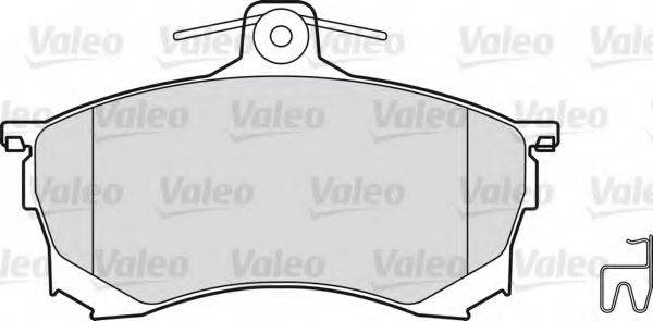 VALEO 598320 Комплект гальмівних колодок, дискове гальмо