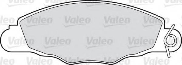 VALEO 598420 Комплект гальмівних колодок, дискове гальмо