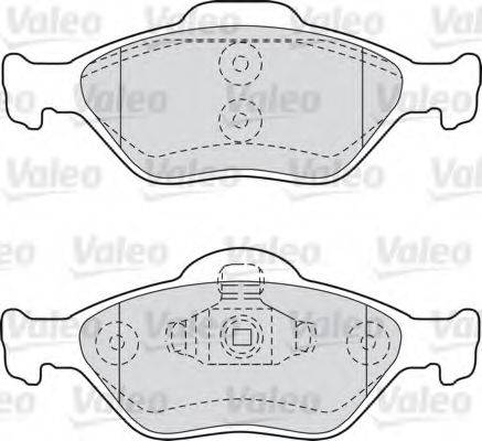 VALEO 23202 Комплект гальмівних колодок, дискове гальмо