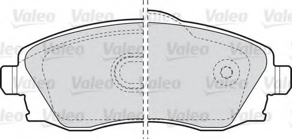 VALEO 598456 Комплект гальмівних колодок, дискове гальмо