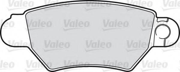 VALEO 598926 Комплект гальмівних колодок, дискове гальмо