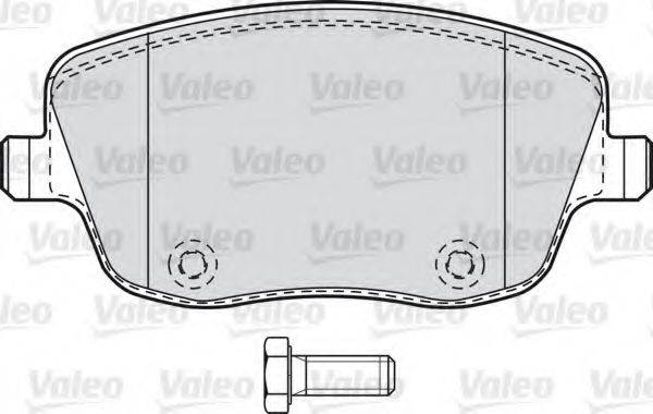 VALEO 598667 Комплект гальмівних колодок, дискове гальмо