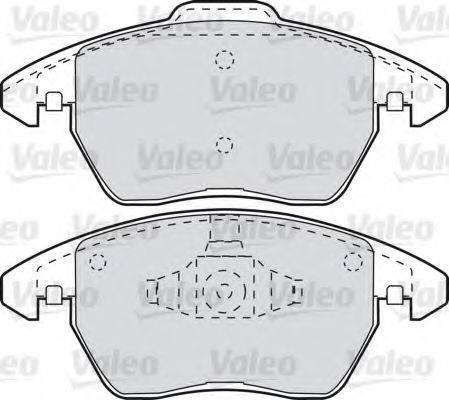 VALEO 598715 Комплект гальмівних колодок, дискове гальмо
