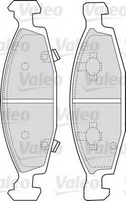 VALEO 598510 Комплект гальмівних колодок, дискове гальмо