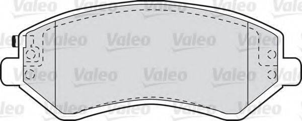 VALEO 23640 Комплект гальмівних колодок, дискове гальмо