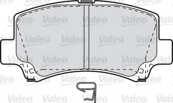 VALEO 598843 Комплект гальмівних колодок, дискове гальмо
