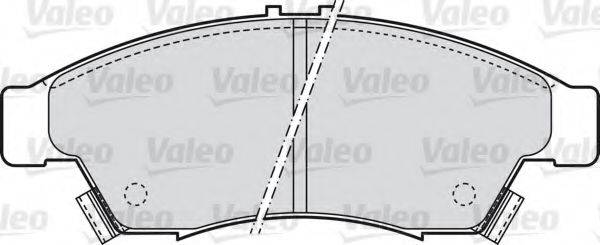 VALEO 598848 Комплект гальмівних колодок, дискове гальмо