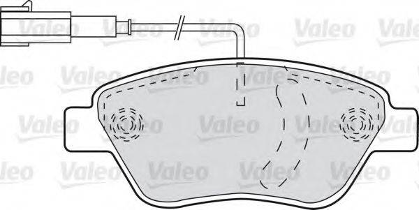VALEO 601113 Комплект гальмівних колодок, дискове гальмо