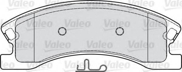 VALEO 598833 Комплект гальмівних колодок, дискове гальмо