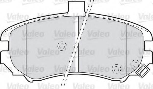 VALEO 598739 Комплект гальмівних колодок, дискове гальмо