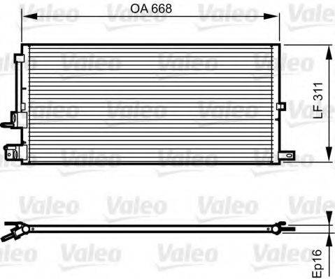 VALEO 814199 Конденсатор, кондиціонер