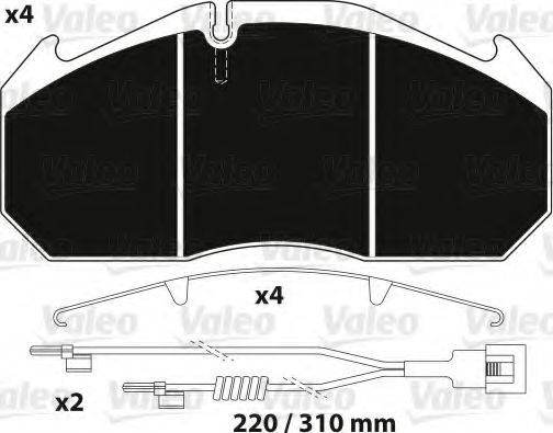 MERCEDES-BENZ 0024205520 Комплект гальмівних колодок, дискове гальмо