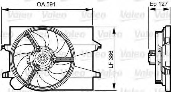 FORD 1337585 Вентилятор, охолодження двигуна