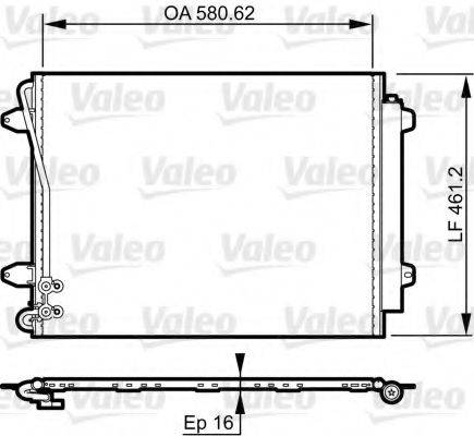 VW 5C0820411 Конденсатор, кондиціонер