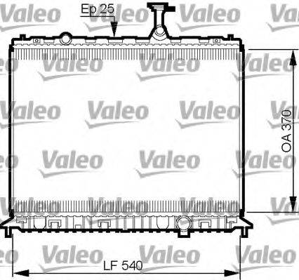 VALEO 735508 Радіатор, охолодження двигуна