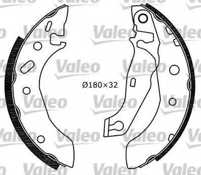 VALEO 554741 Комплект гальмівних колодок
