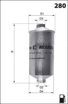 MECAFILTER E16 Паливний фільтр