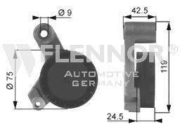 FLENNOR FS99181 Натяжний ролик, полікліновий ремінь