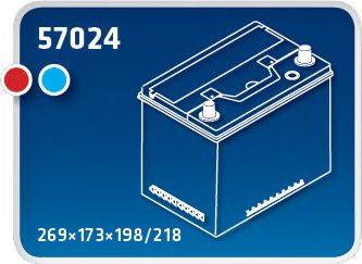 IPSA 57024 Стартерна акумуляторна батарея