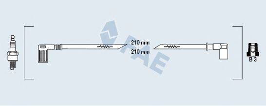 FAE 85290 Комплект дротів запалювання