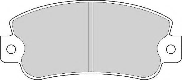 NECTO 20775 Комплект гальмівних колодок, дискове гальмо