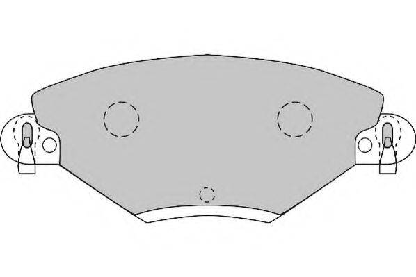 NECTO FD6875A Комплект гальмівних колодок, дискове гальмо