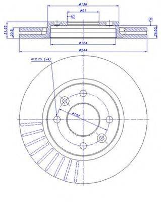 CAR BS 7924 гальмівний диск