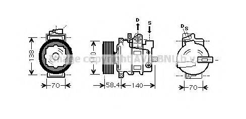 AVA QUALITY COOLING AIK277 Компресор, кондиціонер