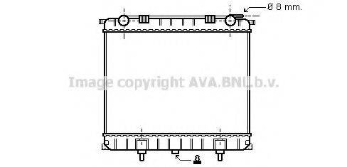 AVA QUALITY COOLING AU2125 Радіатор, охолодження двигуна