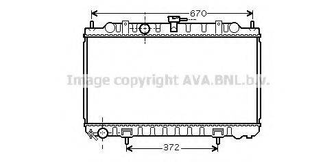 AVA QUALITY COOLING DN2245 Радіатор, охолодження двигуна