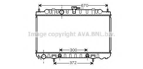 AVA QUALITY COOLING DN2289 Радіатор, охолодження двигуна