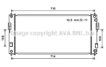 AVA QUALITY COOLING DN2391 Радіатор, охолодження двигуна