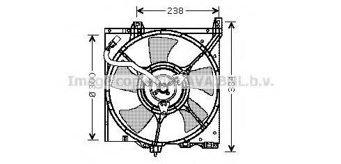 AVA QUALITY COOLING DN7503 Вентилятор, охолодження двигуна