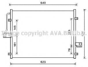 SSANGYONG 6840009102 Конденсатор, кондиціонер