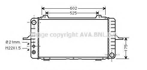 AVA QUALITY COOLING FD2189 Радіатор, охолодження двигуна