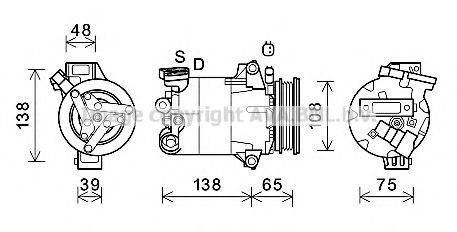 AVA QUALITY COOLING FDK595 Компресор, кондиціонер