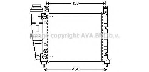 AVA QUALITY COOLING FT2039 Радіатор, охолодження двигуна