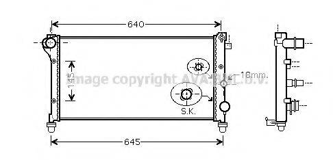 AVA QUALITY COOLING FT2295 Радіатор, охолодження двигуна