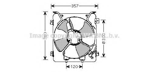AVA QUALITY COOLING HD7523 Вентилятор, охолодження двигуна