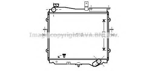 AVA QUALITY COOLING KA2024 Радіатор, охолодження двигуна