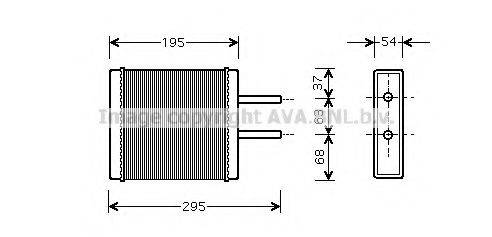 AVA QUALITY COOLING KA6047 Теплообмінник, опалення салону