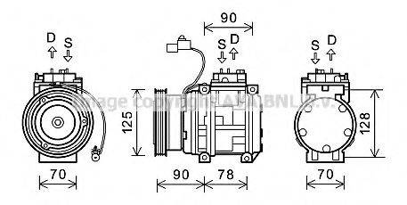 AVA QUALITY COOLING KAK178 Компресор, кондиціонер