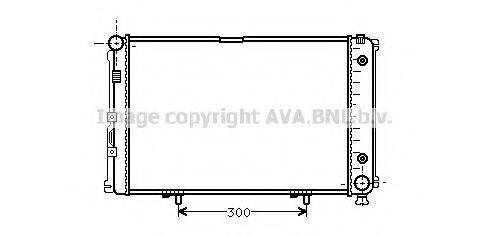 AVA QUALITY COOLING MS2021 Радіатор, охолодження двигуна