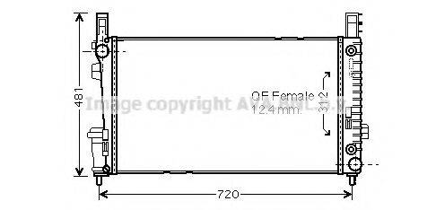 AVA QUALITY COOLING MS2364 Радіатор, охолодження двигуна