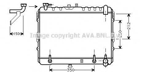 AVA QUALITY COOLING MZ2099 Радіатор, охолодження двигуна