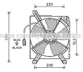 AVA QUALITY COOLING MZ7542 Вентилятор, охолодження двигуна